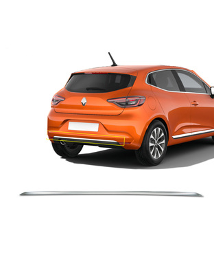 TRIM  ΠΟΡΤ ΜΠΑΓΚΑΖ ΧΡΩΜΙΟ ΜΕΤΑΛΛΙΚΟ S-DIZAYN ΓΙΑ RENAULT CLIO HB 2019+ - 1 TEM.