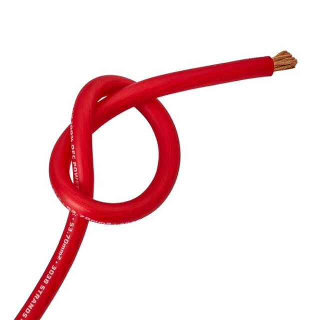 PC10CCAR Pure 10.2mm²   30% OFC 70% Alu Power Wire Auto-Connect, red