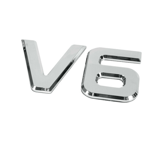 ΜΕΤΑΛΛΙΚΟ ΣΗΜΑ V6 165x92mm 1ΤΕΜ.