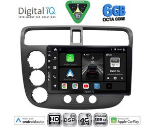 DIGITAL IQ BXF 17187_CPAA (9inc) MULTIMEDIA TABLET for HONDA CIVIC 4D mod. 2001-2006