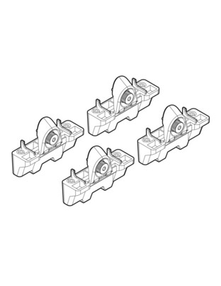 ΑΚΡΑ ΓΙΑ ΜΠΑΡΕΣ NORDRIVE ΓΙΑ HONDA CR-V 04/02-12/06 KIT