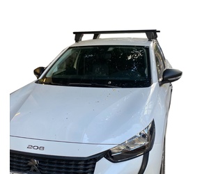 KIT ΜΕ ΜΠΑΡΕΣ ΟΡΟΦΗΣ ΓΙΑ PEUGEOT 208 II 5D 06/2019+ (12500/MB+DLKIT41G) ΑΛΟΥΜΙΝΙΟΥ DELTA BLACK MENABO? - 2 ΤΕΜ.