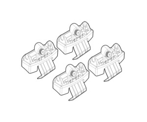 ΑΚΡΑ ΓΙΑ ΜΠΑΡΕΣ NORDRIVE ΓΙΑ CITROEN DS4 5D 08/2021+ - 4 τεμ.