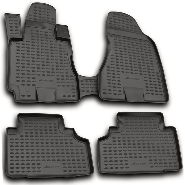 ΠΑΤΑΚΙΑ ΣΕ ΣΚΑΦΗ TPE ΛΑΣΤΙΧΟ ΓΙΑ HYUNDAI TUCSON 04/2004-02/2010  ΣΕ ΑΝΘΡΑΚΙ ΣΚΟΥΡΟ ΓΚΡΙ ΧΡΩΜΑ NOVLINE - 4 ΤΕΜ.
