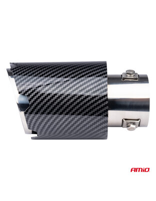 Amio - ΑΚΡΟ (ΜΠΟΥΚΑ) ΕΞΑΤΜΙΣΗΣ MT-028C AKR ΧΡΩΜΙΟ/CARBON Φ43>56 155x89mm - 1 ΤΕΜ. (04065/AM)