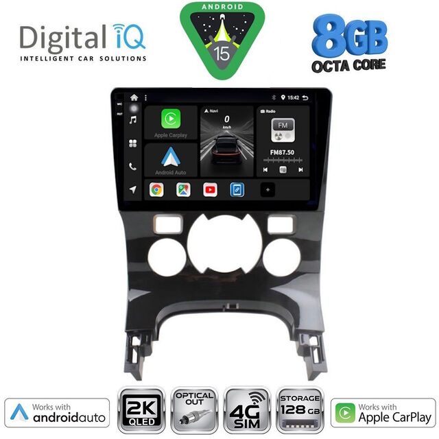 DIGITAL IQ BXK 20515_CPAA CLIMA (9inc) MULTIMEDIA TABLET for PEUGEOT 3008 mod. 2008-2016 με CLIMA