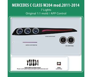 DIQ AMBIENT MERCEDES C BC17Υ3 (Digital iQ Ambient Light for Mercedes C (W204) mod. 2011-2014 with 7 Lights)