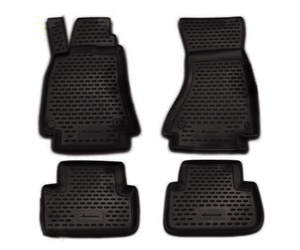 ΠΑΤΑΚΙΑ ΣΕ ΣΚΑΦΗ TPE ΛΑΣΤΙΧΟ ΓΙΑ AUDI A4 B6 4D 2000-2007  ΣΕ ΜΑΥΡΟ ΧΡΩΜΑ NOVLINE - 4 ΤΕΜ.