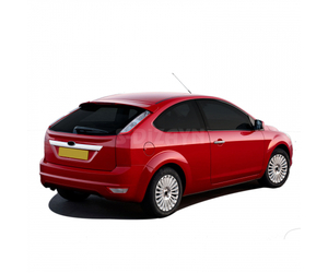 ΧΕΡΟΥΛΙΑ ΠΟΡΤΑΣ ΓΙΑ FORD FOCUS II FACELIFT 3D 08-11  ΧΡΩΜΙΟ ΜΕΤΑΛΛΙΚΑ 4ΤΕΜ.