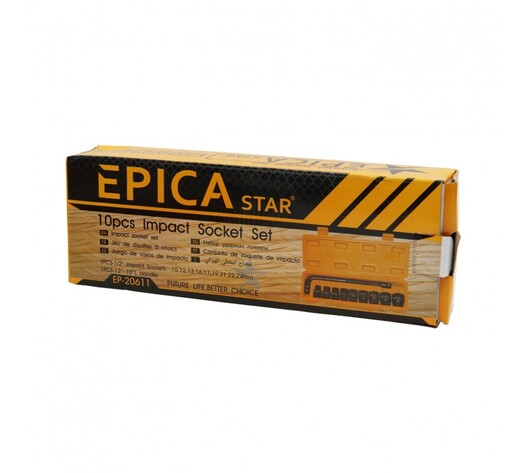 ΣΕΤ ΚΑΡΥΔΑΚΙΑ 1/2'' 10ΤΜΧ EPICA STAR TO-EP-20611