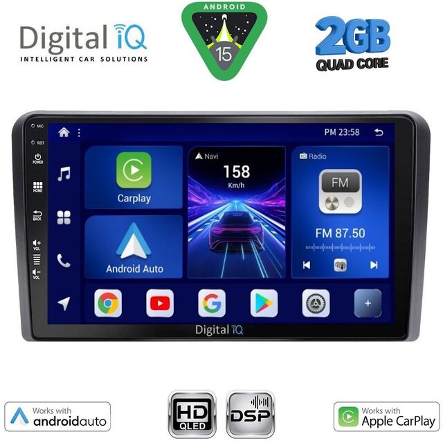 DIGITAL IQ BXC 3398_CPAA (10inc) MULTIMEDIA TABLET for MG ZS mod. 2017-2025