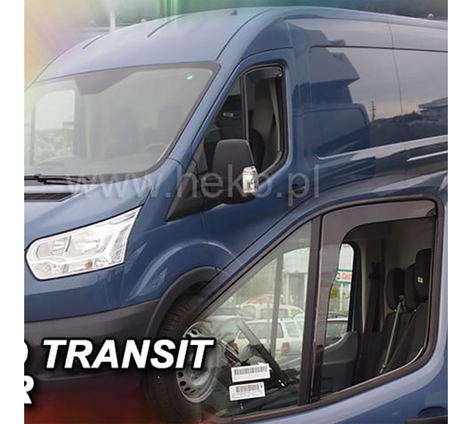 ΑΝΕΜΟΘΡΑΥΣΤΕΣ ΓΙΑ FORD TRANSIT 8 2013+ ΖΕΥΓΑΡΙ ΑΠΟ ΕΥΚΑΜΠΤΟ ΦΙΜΕ ΠΛΑΣΤΙΚΟ HEKO - 2 ΤΕΜ.