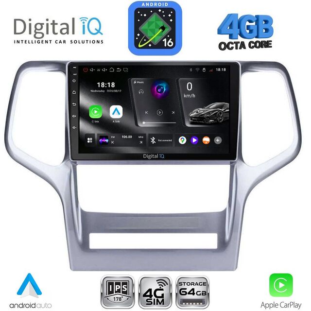 DIGITAL IQ RTG 6282_CPA (9inc) MULTIMEDIA TABLET for JEEP GRAND CHEROKEE mod. 2011-2014