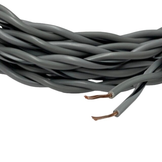 Καλώδια ηχείων (twinned) 2x1,00mm² 100% OFC 1 meter Auto-Connect 720SCTGR210L2 Grey