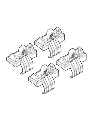 ΑΚΡΑ ΓΙΑ ΜΠΑΡΕΣ NORDRIVE ΓΙΑ HONDA JAZZ 01/02-09/08 KIT
