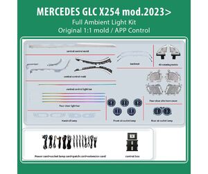 DIQ AMBIENT MERCEDES GLC (X254) BC09M9 (Digital iQ Ambient Light for Mercedes GLC (X254)  mod. 2023+ FULLKIT )