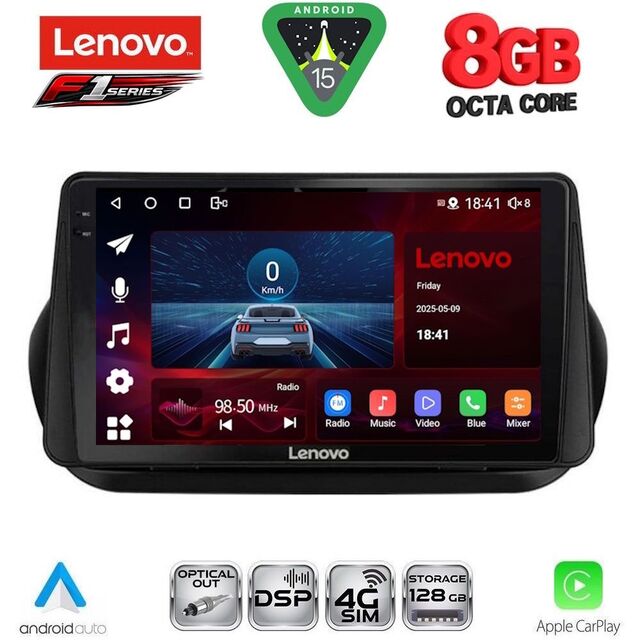 LENOVO SSR 10142_CPA (9inc) MULTIMEDIA TABLET for CITROEN – FIAT – PEUGEOT mod. 2008-2018