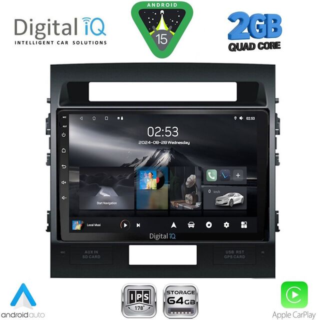 DIGITAL IQ RSD 1724_CPA (9inc) MULTIMEDIA TABLET for TOYOTA LANDCRUISER mod. 2008-2015