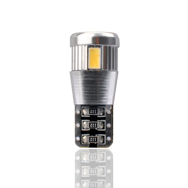 T10 W5W 12V W2,1x9,5d LED 6xSMD5730 ΛΕΥΚΟ (ΚΑΡΦΩΤΟ CAN-BUS) 2ΤΕΜ. M-TECH
