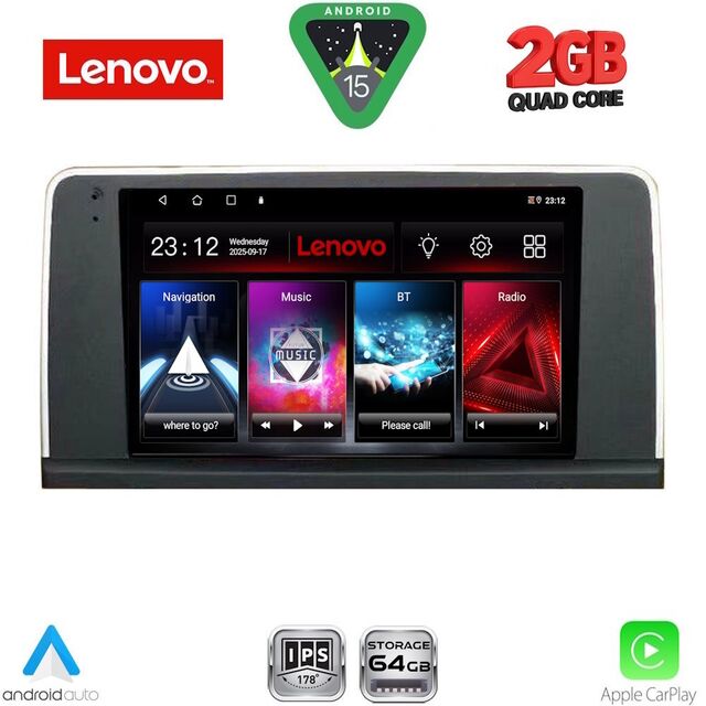 LENOVO LVD 2060_CPA (9inc) (CCC) MULTIMEDIA TABLET for BMW X5 (E70) – X6 (E71) mod. 2006-2009