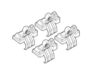 ΑΚΡΑ ΓΙΑ ΜΠΑΡΕΣ NORDRIVE ΓΙΑ BMW ΣΕΙΡΑ 5 E60 07/03-12/09 KIT