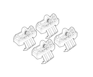 ΑΚΡΑ ΓΙΑ ΜΠΑΡΕΣ NORDRIVE ΓΙΑ ABARTH / FIAT 500E 3D 05/2023+ - 4 τεμ.
