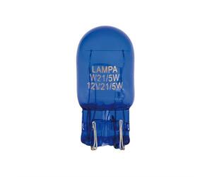 W21/5W 12V 21/5W W3x16q ΚΑΡΦΩΤΟ ΜΠΛΕ BLUE DYED-GLASS 2ΤΕΜ. BLISTER