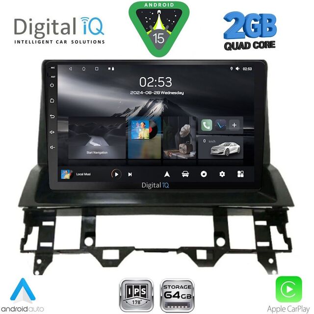 DIGITAL IQ RSD 1376_CPA DASH (10inc) MULTIMEDIA TABLET for MAZDA 6 mod. 2002-2008