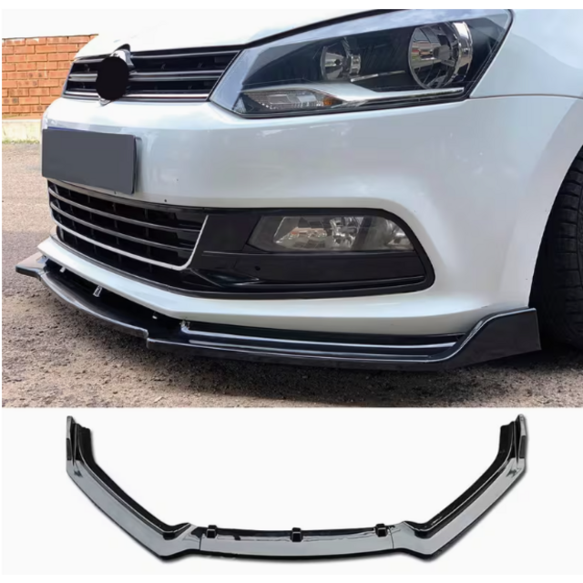 Lip spoiler πλαστικό μαύρο γυαλιστερό - Vw Polo (2009-2017)