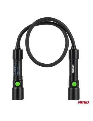Amio - Φακοί Εργασίας Χειρός τύπου 2xP50 LED χωρητικότητα μπαταρίας 500mAh - 2 τεμ. (04671/AM)