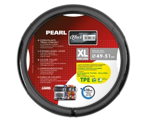 ΚΑΛΥΜΜΑ ΤΙΜΟΝΙΟΥ ΦΟΡΤΗΓΟΥ PEARL BLACK ΔΕΡΜΑΤΙΝΗ ΜΑΥΡΟ (XL) 49-51cm ΟΙΚΟΛΟΓΙΚΟ ΚΑΙ ΑΟΣΜΟ