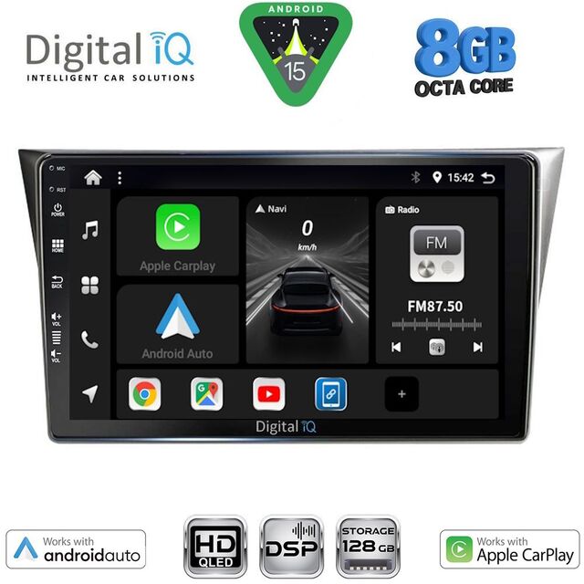 DIGITAL IQ BXF 7659_CPAA (9inc) MULTIMEDIA TABLET for SUBARU IMPREZA mod. 2002-2008
