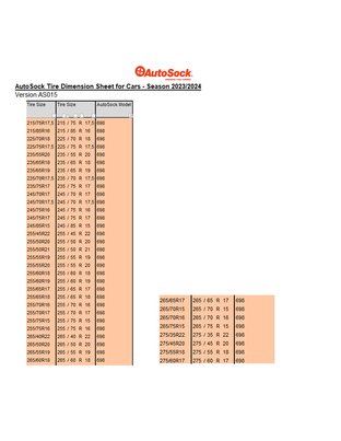 Autosock - ΑΝΤΙΟΛΙΣΘΗΤΙΚΟ ΠΑΝΙ ΧΙΟΝΙΟΥ AUTOSOCK 698 HIGH PERFORMANCE EDITION - 2 ΤΕΜ. (L.AS698)