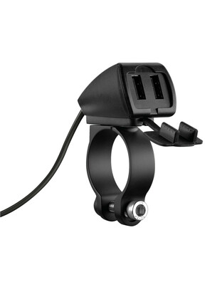 Αδιάβροχος Φορτιστής Κινητού Trek 12/24V 30W 5400mA της σειράς Optiline με 2 θύρες USB Type A, Καλώδιο 150 cm, Ακροδέκτες, Ασφάλεια Smart Chip, Αδιαβροχοποίηση IP66, συμβατό με Βάσεις Στήριξης, Θήκες ή Αντάπτορες Κινητού Optiline