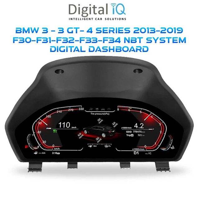 DIGITAL IQ DGU 955_IC (12.3in) BMW 3 - 3 GT - 4 Series F30 - F31 - F32 - F33 - F34 mod. 2013-2019 DIGITAL DASHBOARD