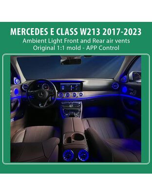 DIQ AMBIENT 8W213IB MERCEDES E AIR VENTS (Digital iQ Turbine Air Vent Ambient Light Kit MERCEDES CLASS W213 mod. 2020-2023)
