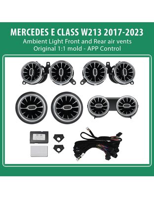 DIQ AMBIENT 8W213IB MERCEDES E AIR VENTS (Digital iQ Turbine Air Vent Ambient Light Kit MERCEDES CLASS W213 mod. 2020-2023)