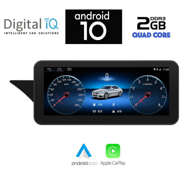 DIGITAL IQ X996_CPA (10.25'') MULTIMEDIA SYSTEM for MERCEDES GLK (X204) mod. 2013-2017 (NTG 4.5)