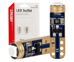 Amio - ΛΑΜΠΑΚΙΑ T5 W1W 12V 1SMD LED ΜΠΛΕ - 2 ΤΕΜ. (03728/AM)