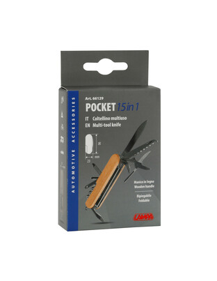 ΕΛΒΕΤΙΚΟΣ ΣΟΥΓΙΑΣ/ΠΟΛΥΕΡΓΑΛΕΙΟ ΤΣΕΠΗΣ POCKET 15in1 ΜΕ ΞΥΛΙΝΗ ΛΑΒΗ 18x15x23cm ΣΕ ΣΤΑΝΤ LAMPA - 18 ΤΕΜ.