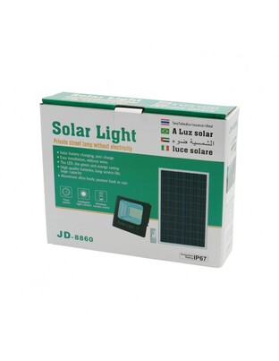 ΠΡΟΒΟΛΕΑΣ ΣΕΤ ΜΕ ΠΑΝΕΛ SOLAR 60W 6500K IP67 JD-8860