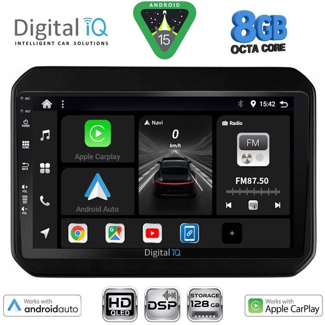 DIGITAL IQ BXF 18676_CPAA (9inc) MULTIMEDIA TABLET for SUZUKI IGNIS mod. 2016-2026