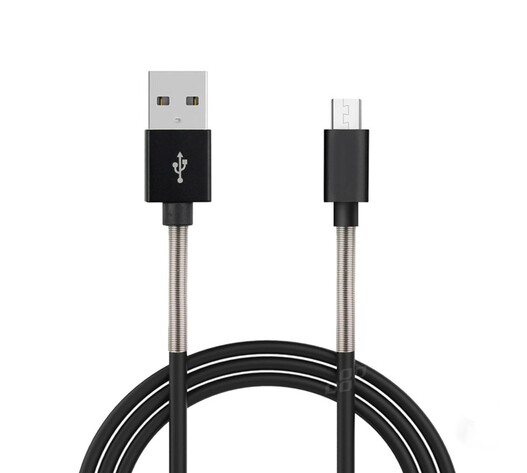 Amio – Καλώδιο Ταχείας Φόρτισης USB σε Micro USB 2.4A 100cm για Smartphone & Συσκευές Micro USB – 1 Τεμ. (01431/AM)