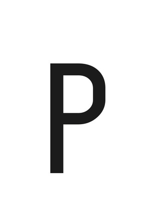 ΑΥΤΟΚΟΛΛΗΤΟ ΓΡΑΜΜΑ ΠΙΝΑΚΙΔΩΝ 60x30mm "P"