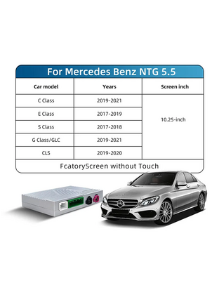 DIGITAL IQ BZ 504F CPAA (WIRELESS CARPLAY / ANDROID AUTO BOX for MERCEDES mod. 2017-2021 with NTG 5.5 with 10.25" screen - with 2 CAMERAS)