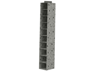 ΡΑΦΙ ΓΙΑ ΠΑΠΟΥΤΣΙΑ 10ΘΕΣΕΩΝ 30*15*120CM  JZ-06421