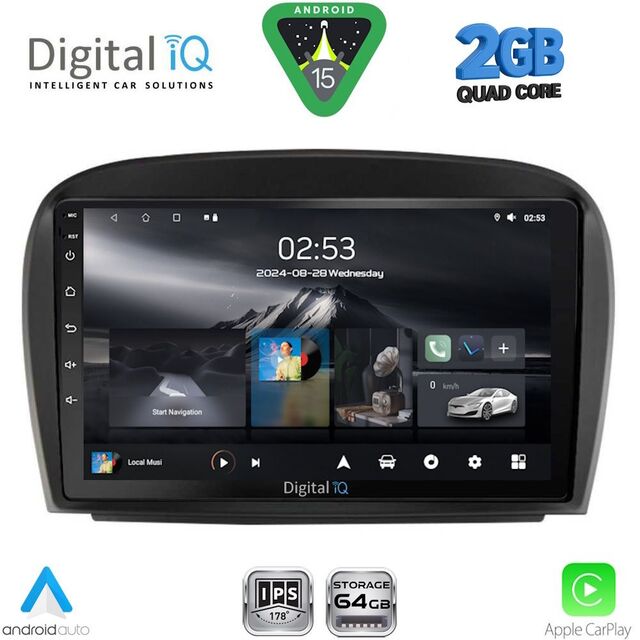DIGITAL IQ RSD 1427_CPA (9inc) MULTIMEDIA TABLET for MERCEDES SL (R230) FACELIFT mod. 2006-2012