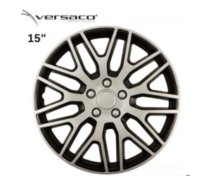 Τάσια 15'' Versaco Dakar Ασημί/Μαύρο