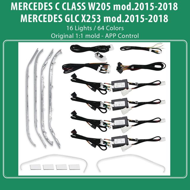 DIQ AMBIENT 8161 DCIC - BENZ C (W205)-GLC (X253) (Digital iQ Ambient Light for BENZ C (W205) - GLC (X253) mod. 2015-2018 with 16 Lights)