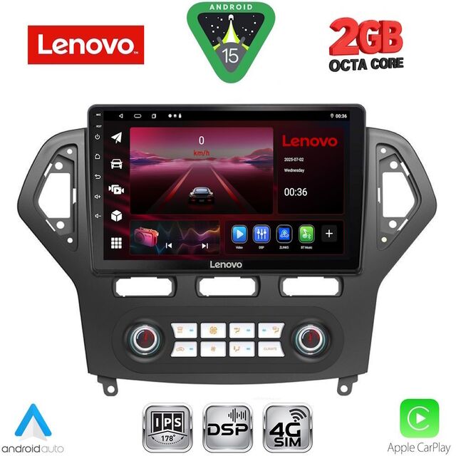 LENOVO LVF 5162_CPA CLIMA (10inc) MULTIMEDIA TABLET for FORD MONDEO mod. 2007-2011